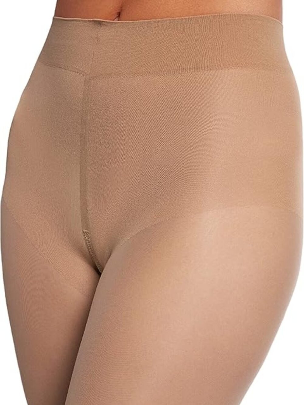 $65 Wolford Pure 10 Tights Gobi Caramel Sheer Nude Matte Invisible Seamless XS - Picture 6 of 13